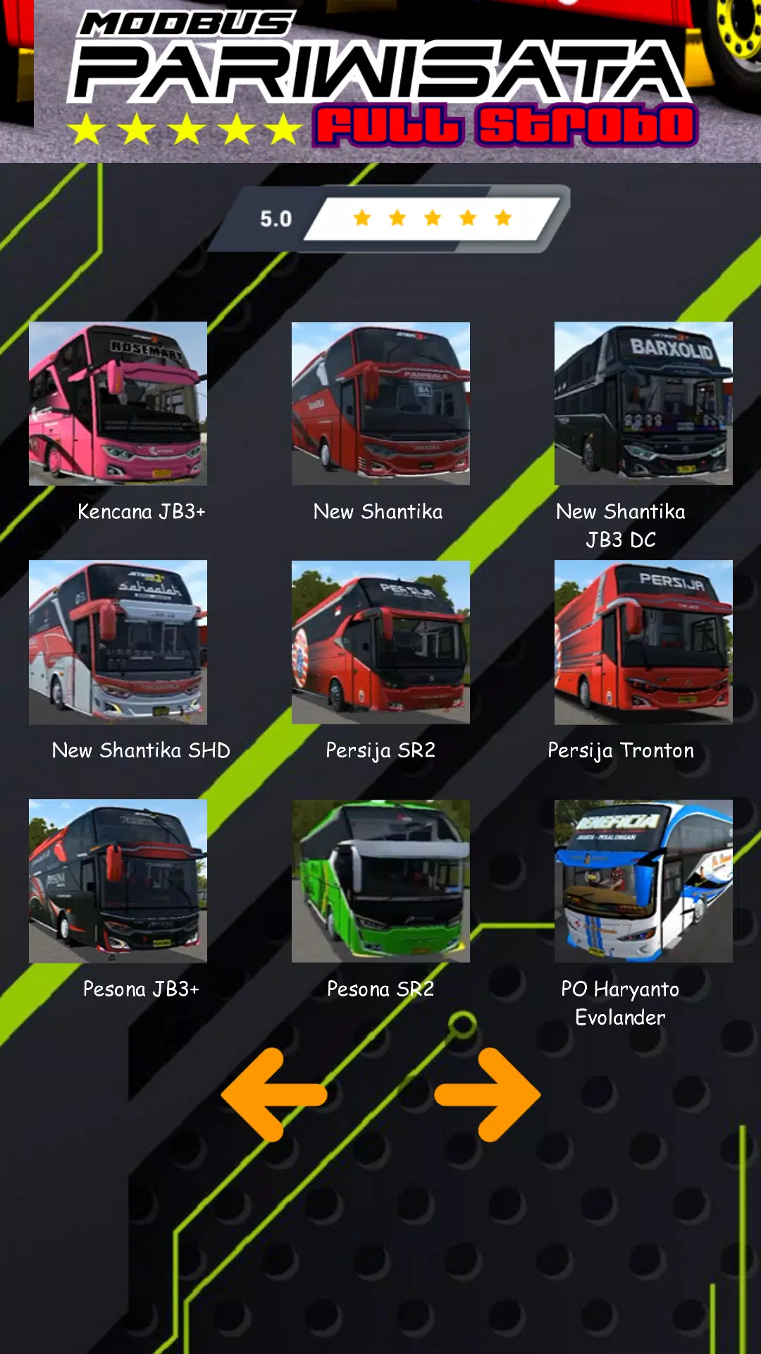 Mod Bus Pariwisata Full Strobo Captura de tela 3