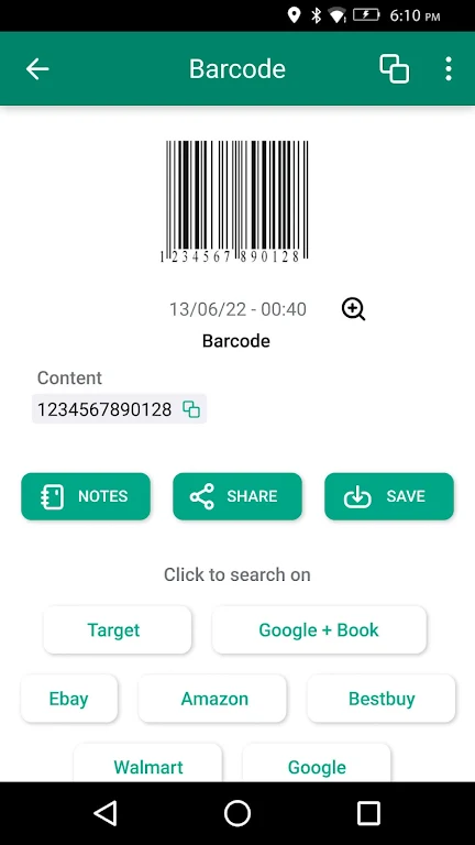 Barcode & QR code scanner Zrzut ekranu 1