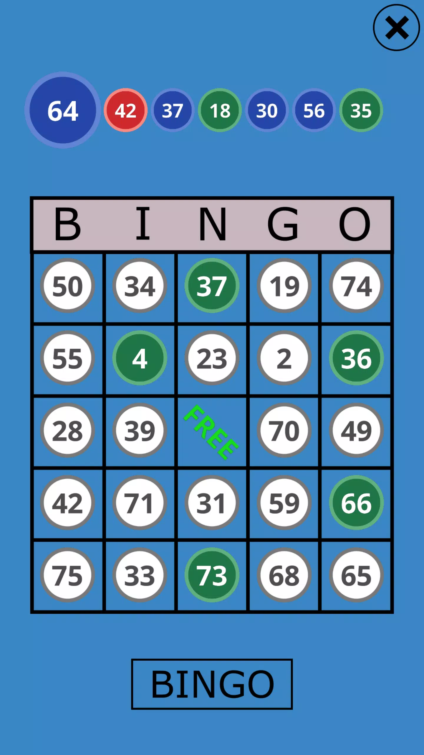 Classic Bingo Touch 스크린샷 2