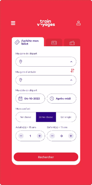 Train Voyages: Billet ONCF Screenshot 1
