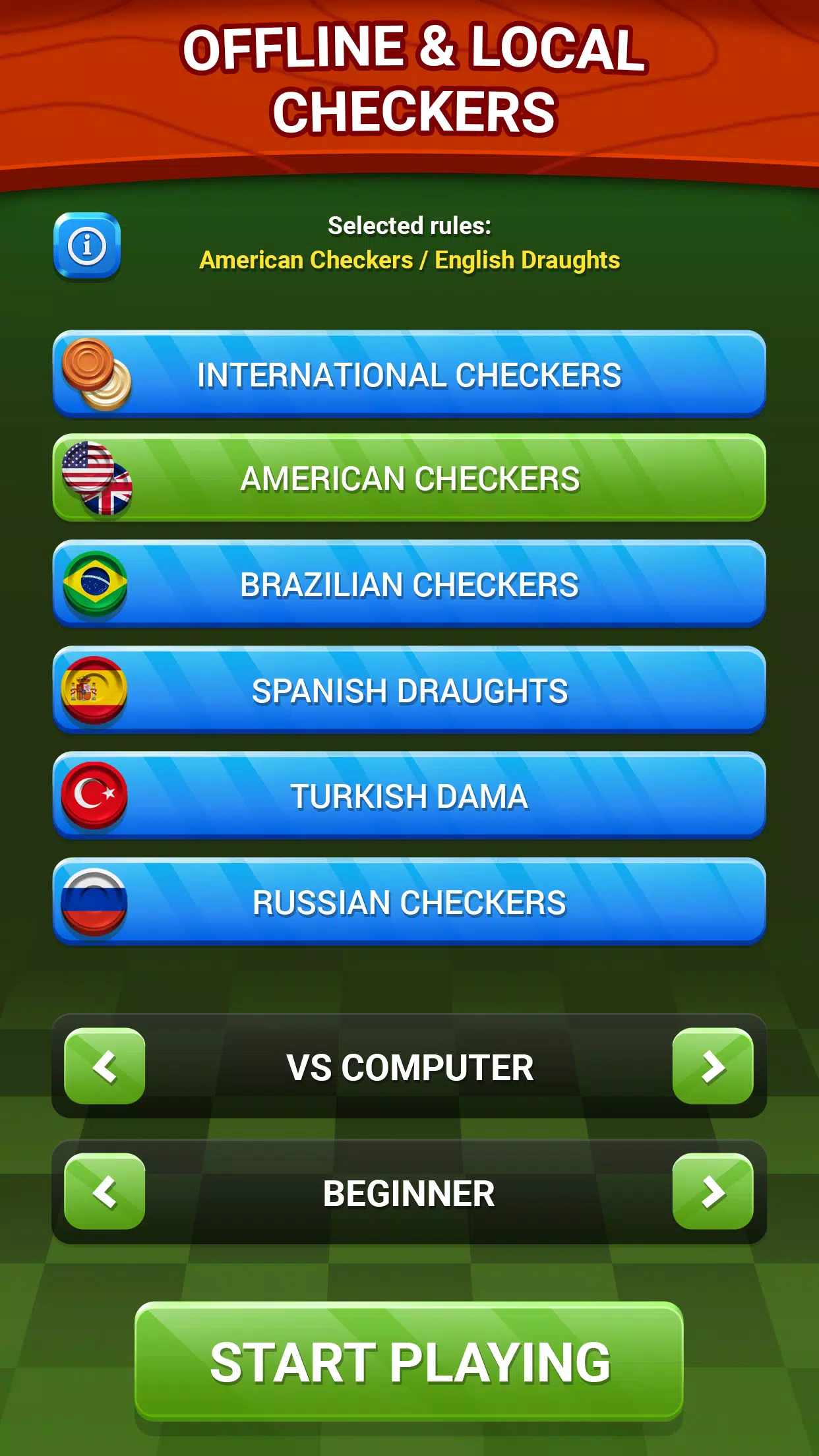 Checkers - Online & Offline Screenshot 4