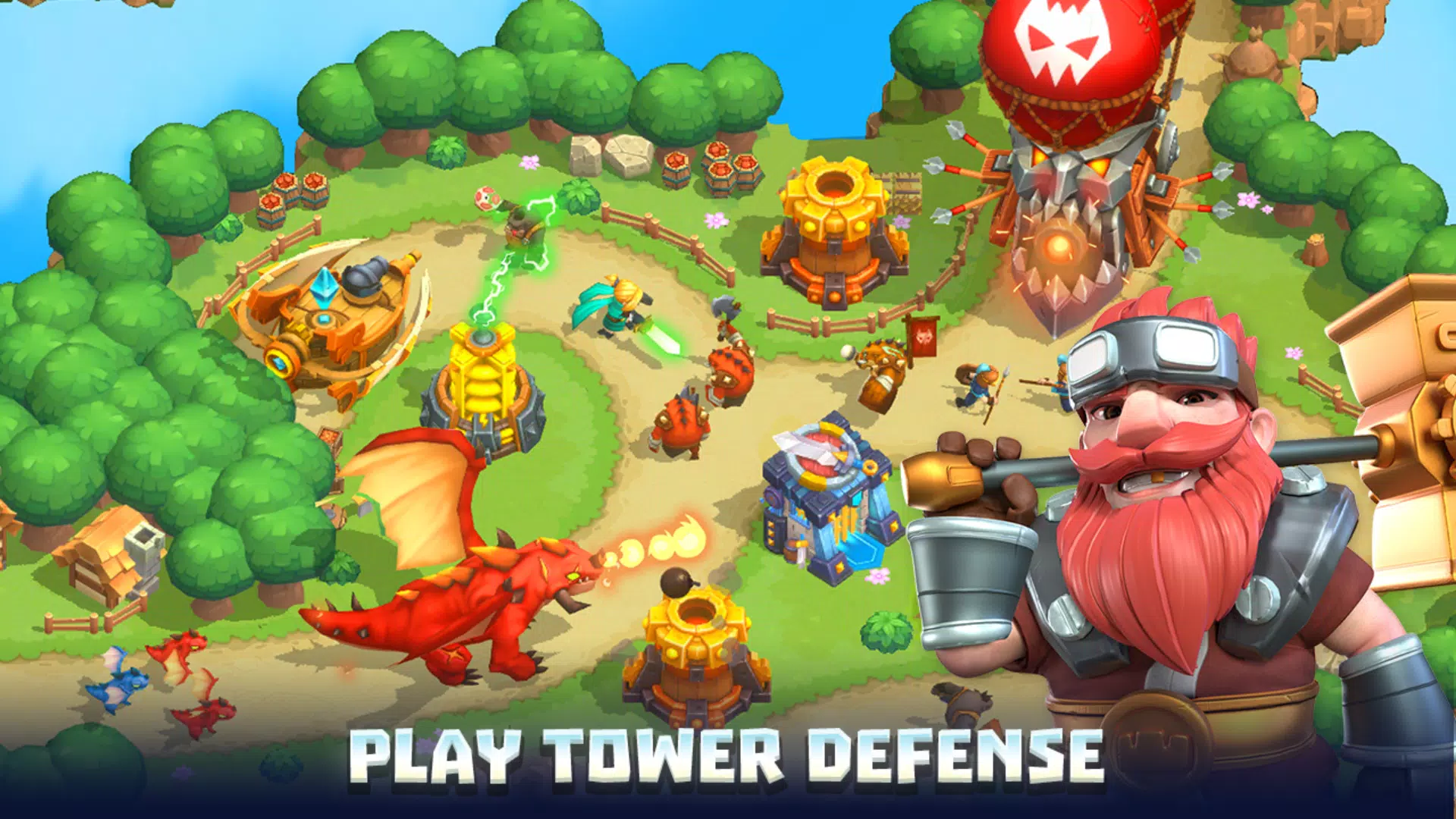Wild Sky: Tower Defense TD スクリーンショット 2