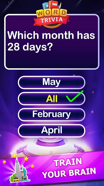 Word Trivia - Word Quiz Games Captura de tela 3