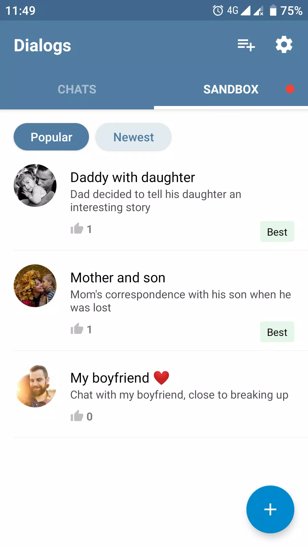 Fake Chat Story Messenger Screenshot 3