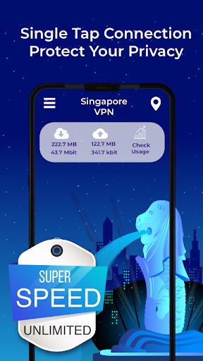 Schermata Singapore VPN - Free, Fast & Secure 3