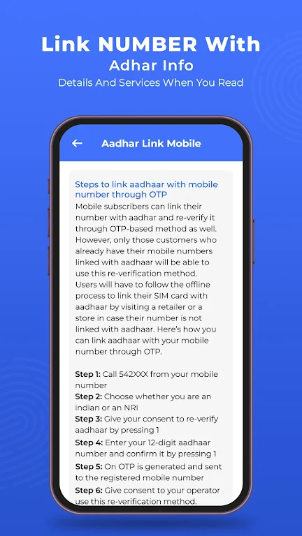 Link Number With Aadhar Info Tangkapan skrin 4