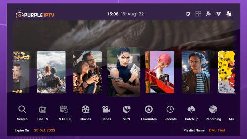 Purple IPTV Screenshot 1