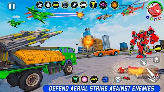 Army Truck Robot Car Game 3d 스크린샷 2