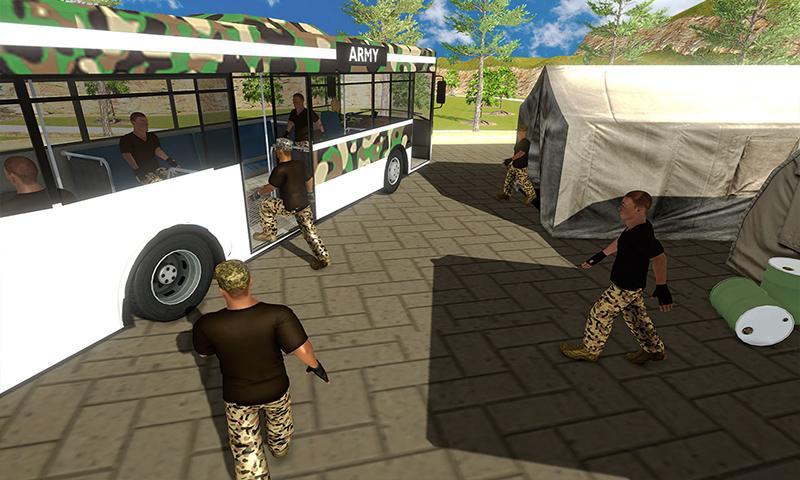 Army Bus Driving Simulator Ảnh chụp màn hình 1