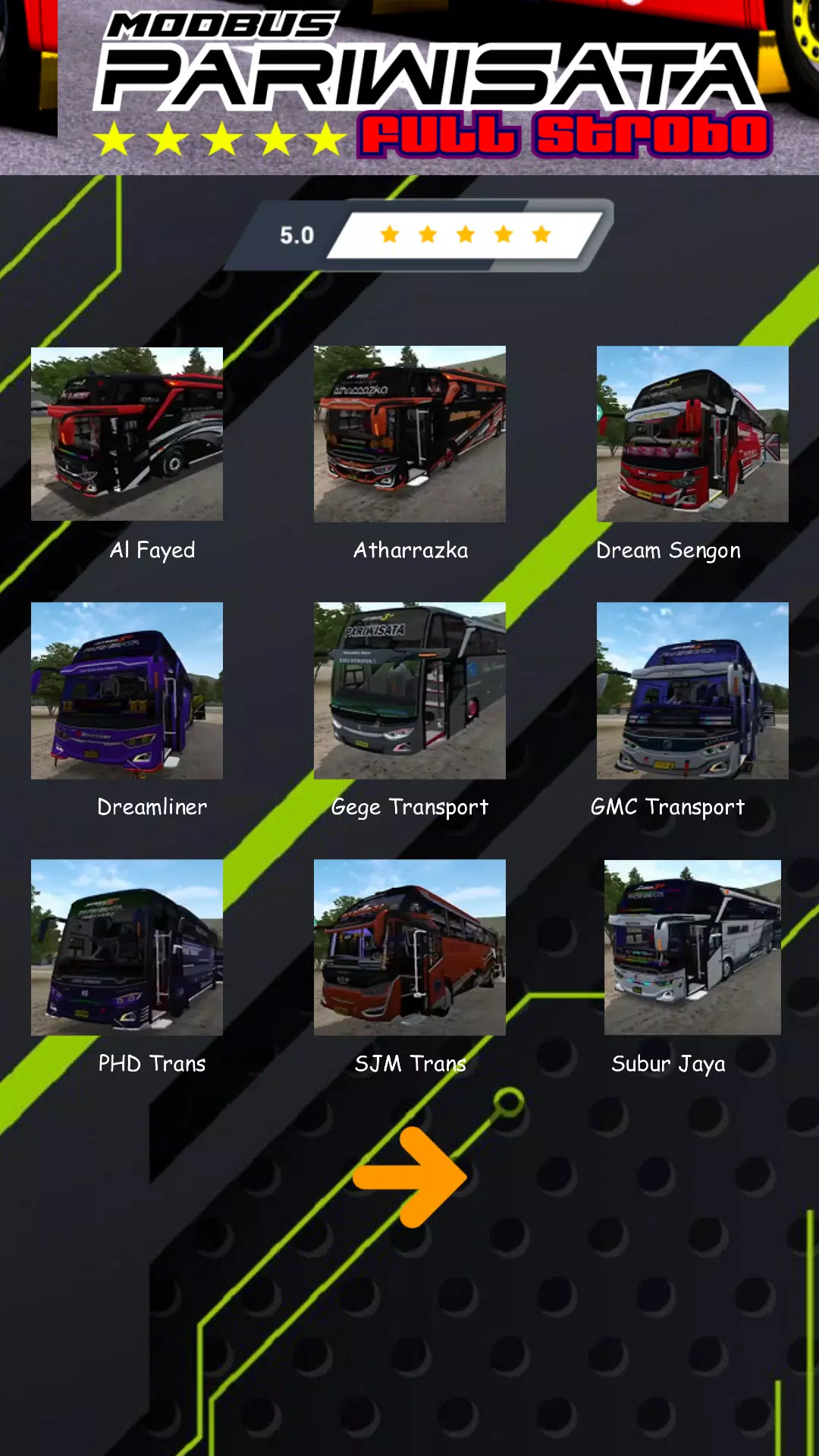 Mod Bus Pariwisata Full Strobo Captura de tela 2