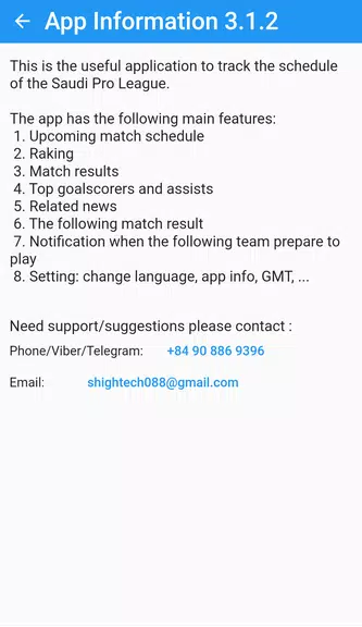 Saudi League Matches应用截图第3张