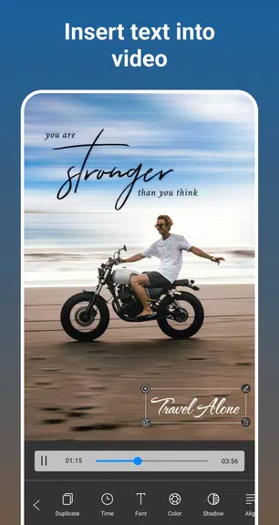 Add Text On Video - Edit Video Captura de pantalla 1