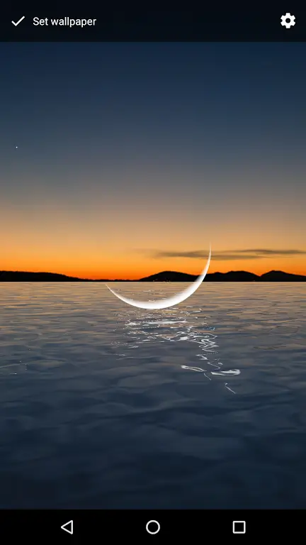 Moon Over Water Live Wallpaper Captura de pantalla 3