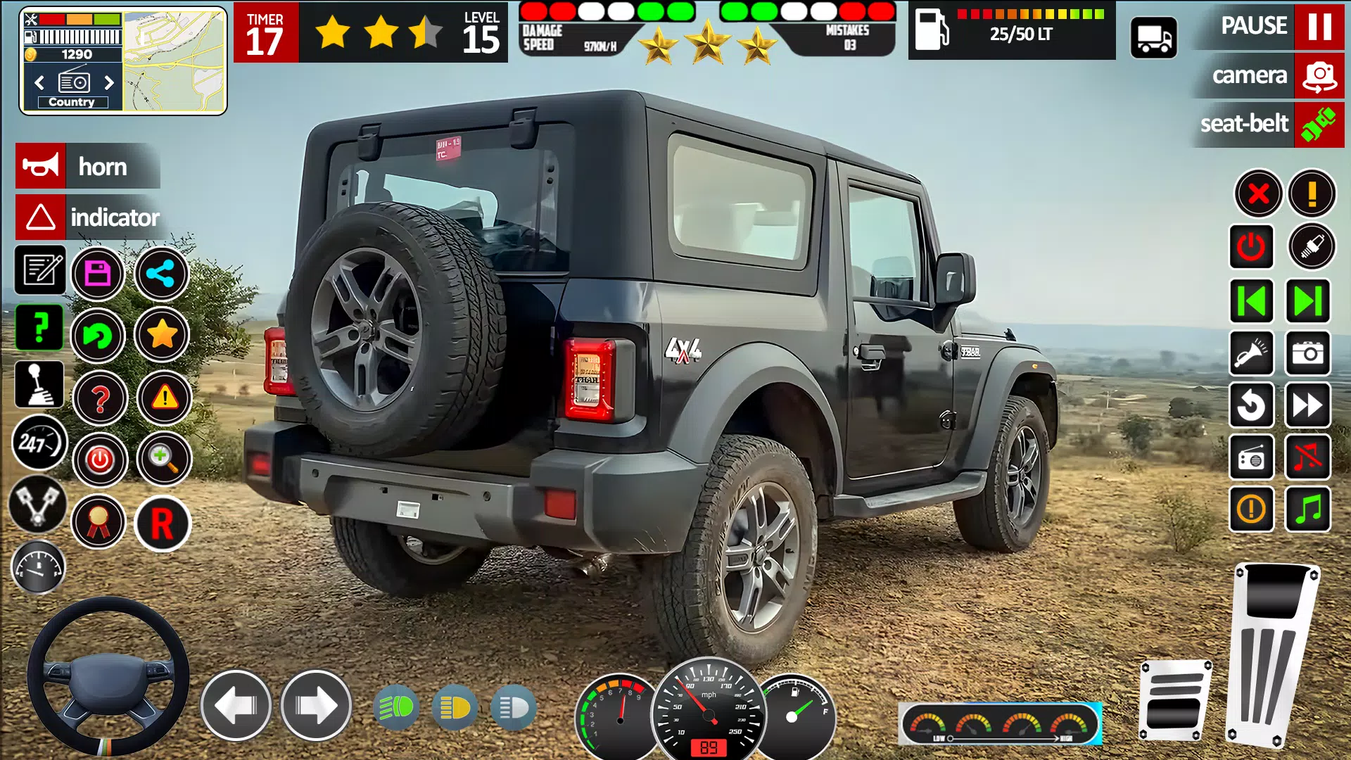 Jeep Driving Game 3d Simulator Captura de tela 1