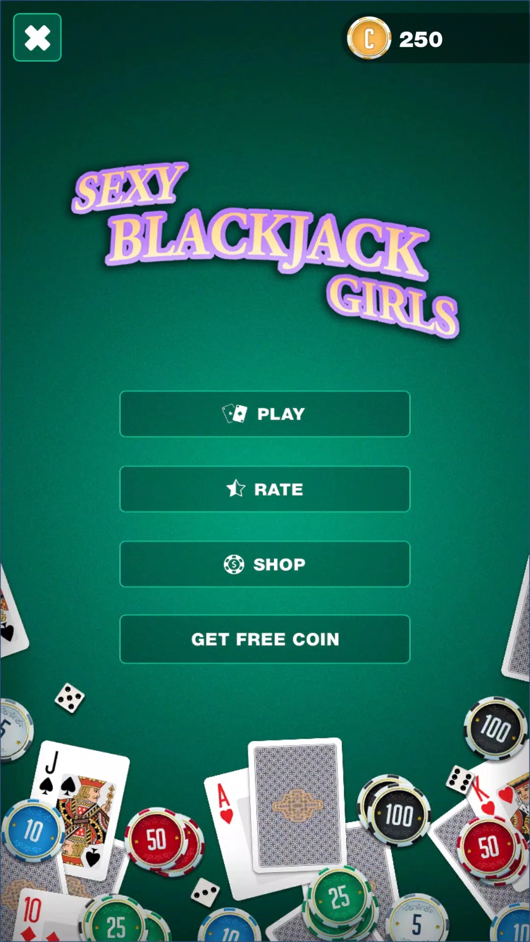 Sexy blackjack girls: make 21 Captura de pantalla 1