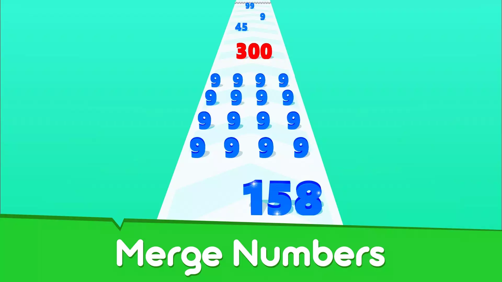 Run & Merge Numbers Game Schermafbeelding 1