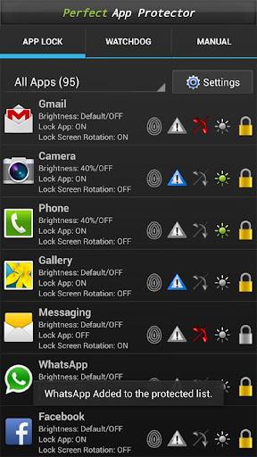 Perfect AppLock(App Protector) ဖန်သားပြင်ဓာတ်ပုံ 2