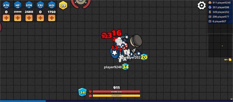 Pung.io - 2D Battle Royale スクリーンショット 1