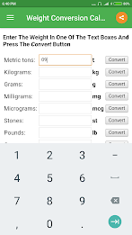 Weight Converter ဖန်သားပြင်ဓာတ်ပုံ 1