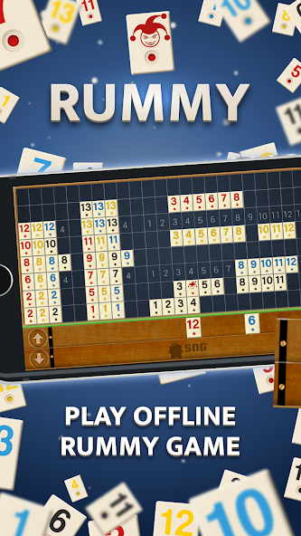 Rummy - Offline Board Game Mod Schermafbeelding 1