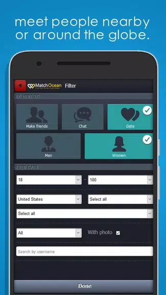 Free Dating App & Flirt Chat - MatchOcean Скриншот 3