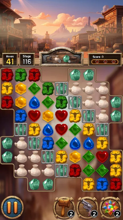 Jewel Western Match Screenshot 3