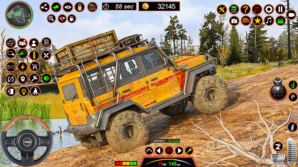 4x4 Jeep Driving Offroad Games Ekran Görüntüsü 1