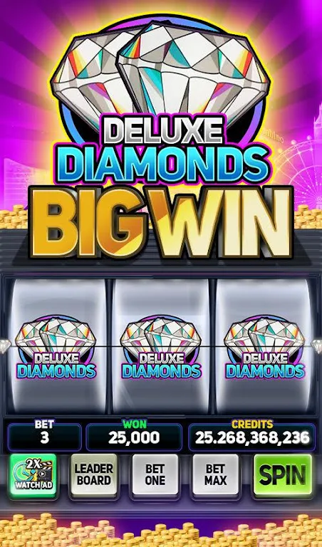 Deluxe Fun Slots - Free Slots Machines Schermafbeelding 1