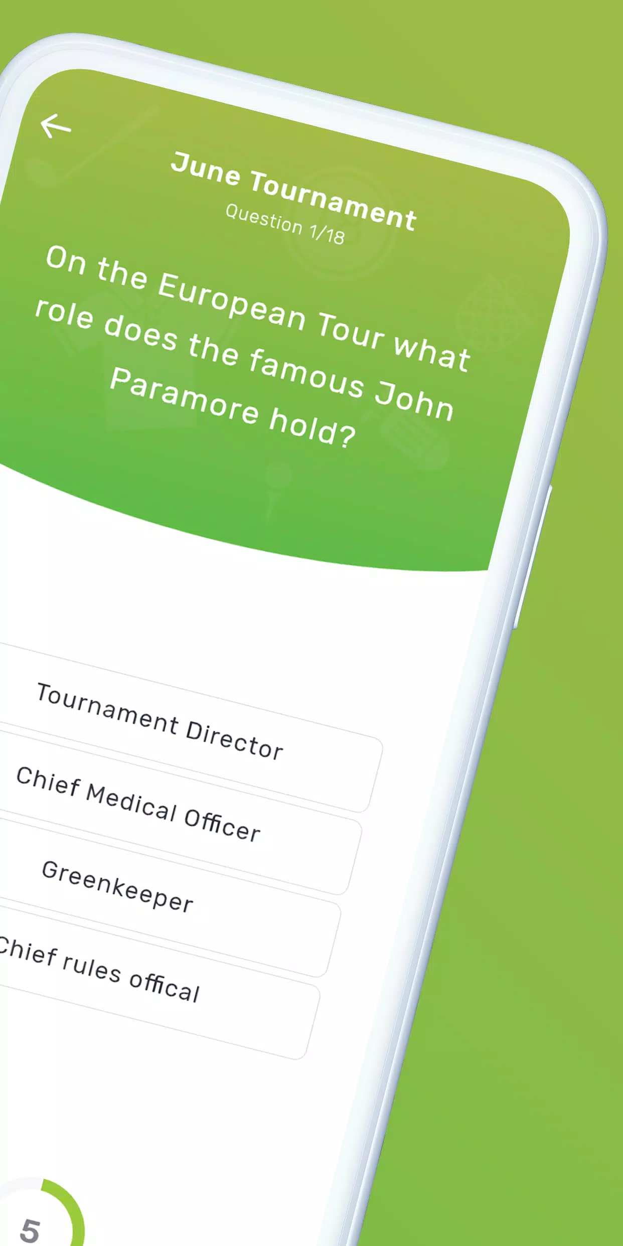 GolfQuizz Screenshot 2