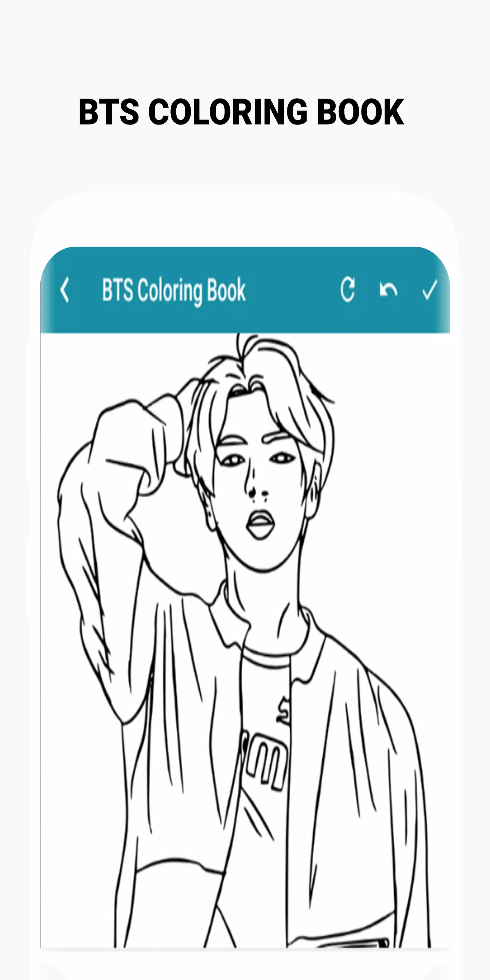 BTS Coloring Book Schermafbeelding 3