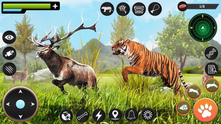 Tiger Simulator Animal Game 3D Скриншот 1