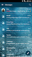 SMS Messages Bubble Rain Theme Captura de pantalla 3