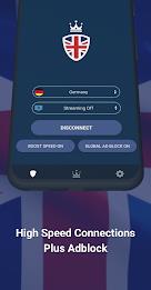 VPN UK: Fast VPN with Adblock 스크린샷 4