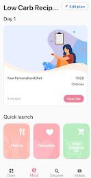 Low carb recipes diet app 스크린샷 3
