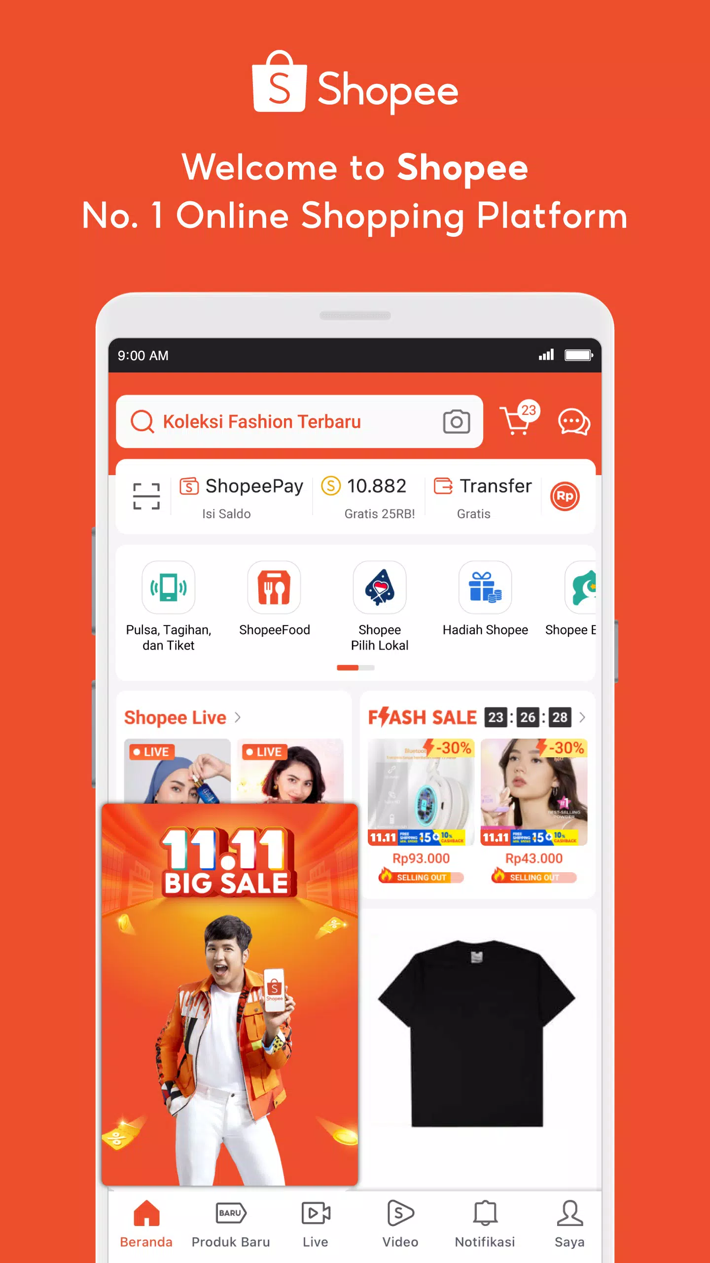 Shopee 11.11 ဖန်သားပြင်ဓာတ်ပုံ 1