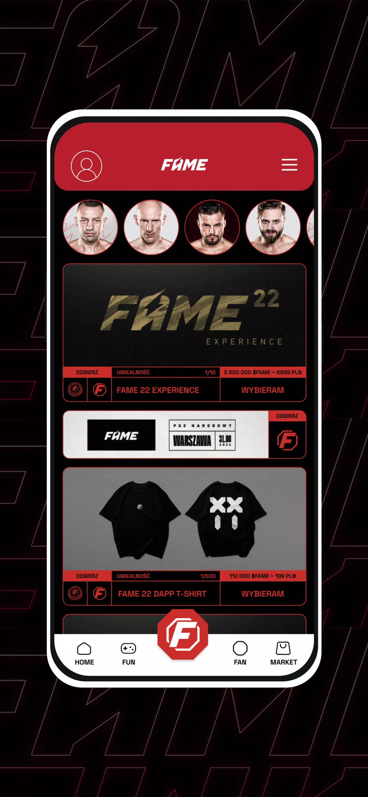 FAME MMA APP 스크린샷 1