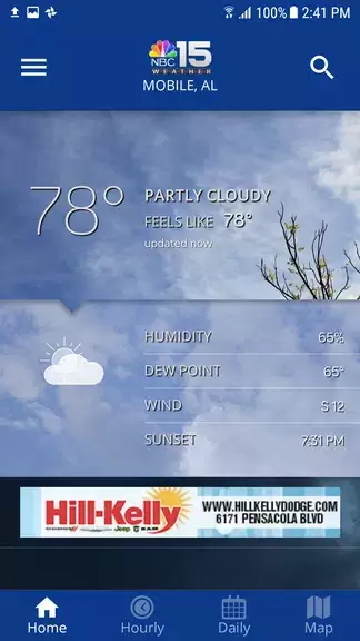 NBC 15 WPMI Weather Tangkapan skrin 1