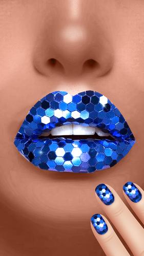 Lip Art Beauty DIY Makeup Game Schermafbeelding 1