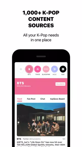 theQoos: K-Pop News, Friends, Music & Community Schermafbeelding 4