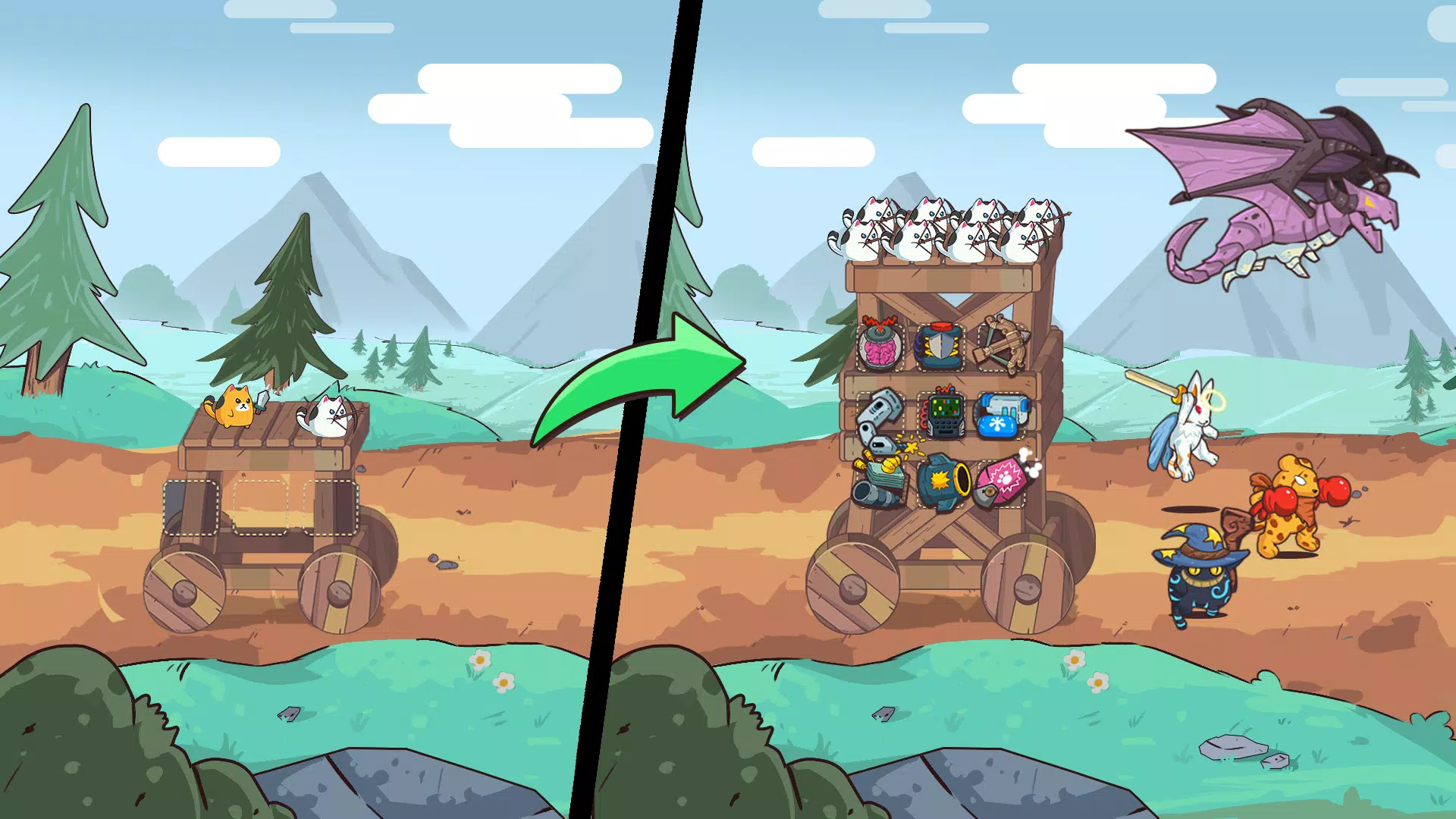 CatnRobot Idle TD: Battle Cat 스크린샷 4