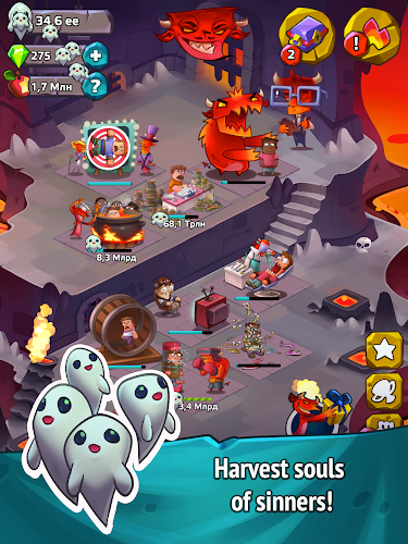 Idle Evil Clicker: Hell Tap Ảnh chụp màn hình 2