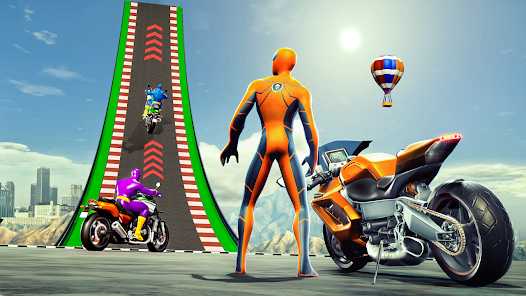 Super Hero Game - Bike Game 3D Zrzut ekranu 3