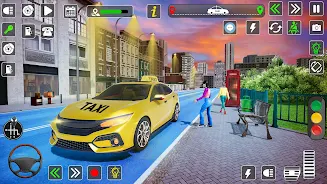 Taxi Driver Cab Car Driving 3D Zrzut ekranu 3