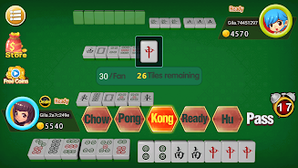 Mahjong 2P: Chinese Mahjong Tangkapan skrin 1