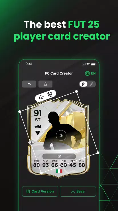 FUT 25 Card Creator Schermafbeelding 1