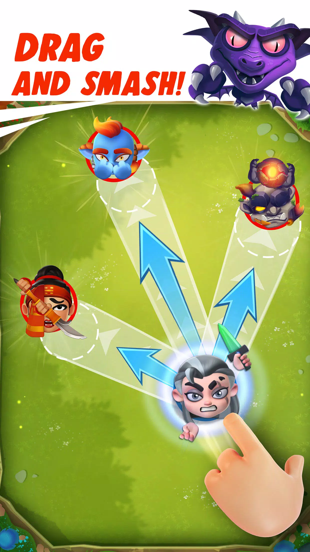 Smashing Four: PvP Hero bump Capture d'écran 4