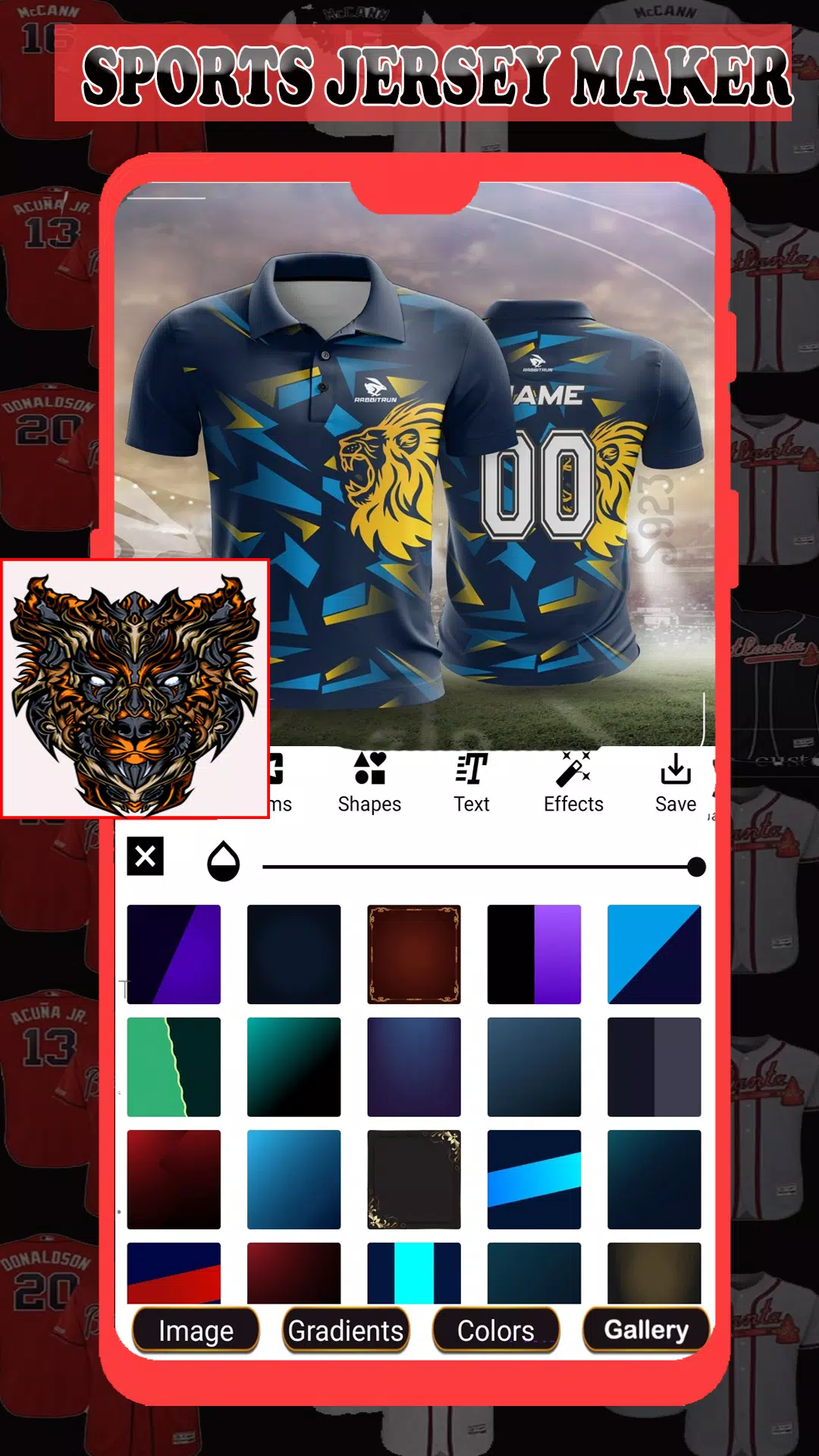 Sports Jersey Maker Captura de pantalla 4