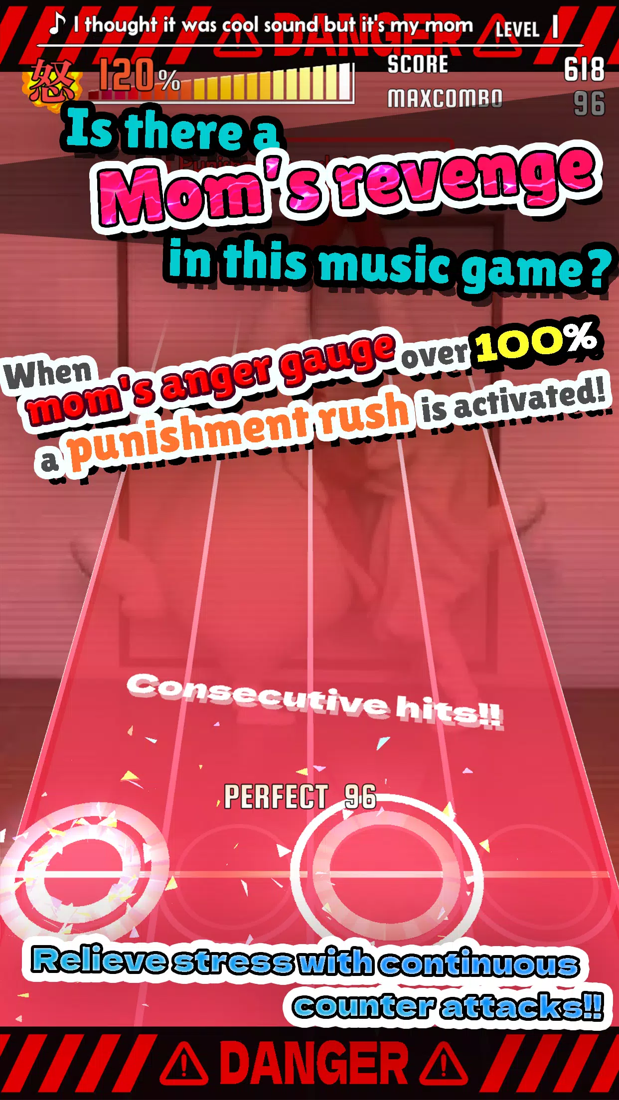 ChickenMom’s rhythm game Tangkapan skrin 2