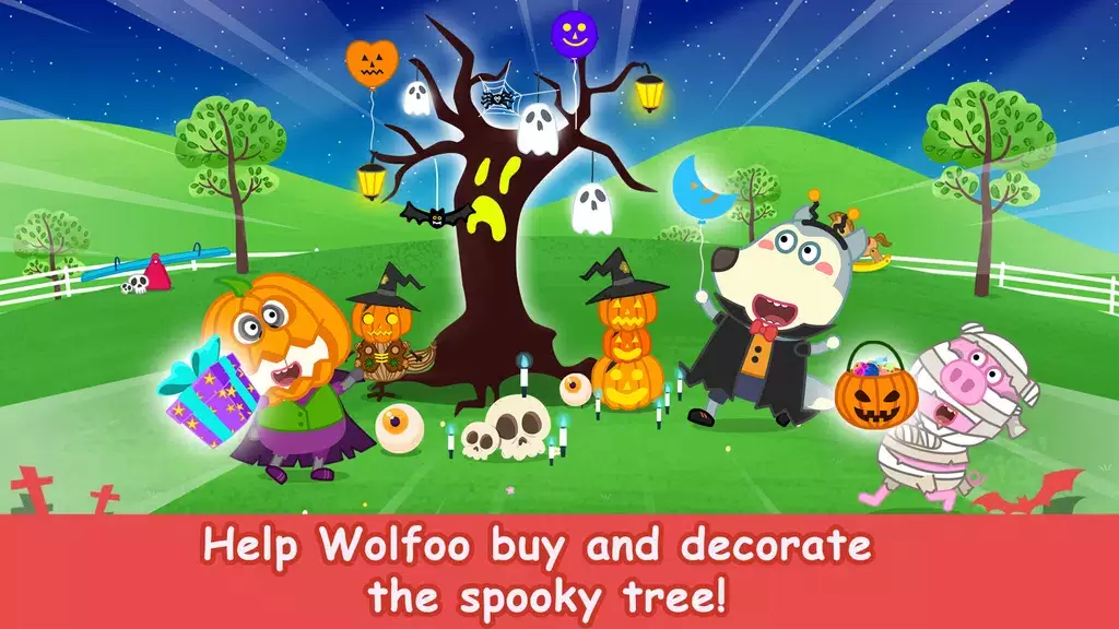 Wolfoo School Halloween Night 스크린샷 4