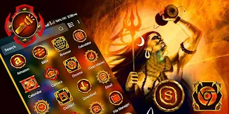 Lord Shiva Launcher Theme Schermafbeelding 3